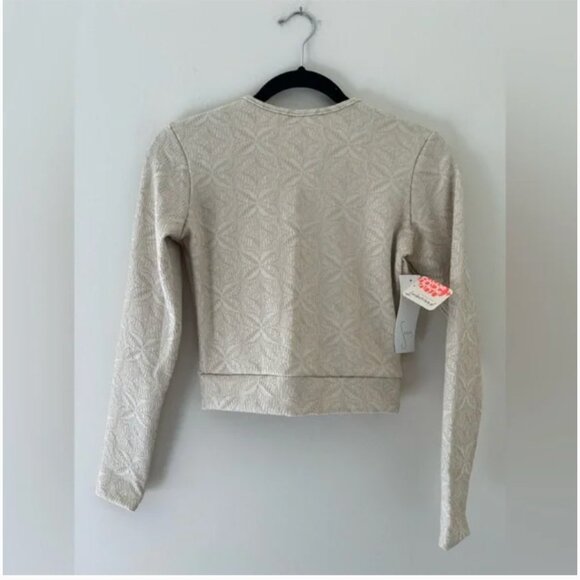 Free People NWT Seea Palomar Surf/Swim Crop Top Size Large Cream color size M - Picture 4 of 7